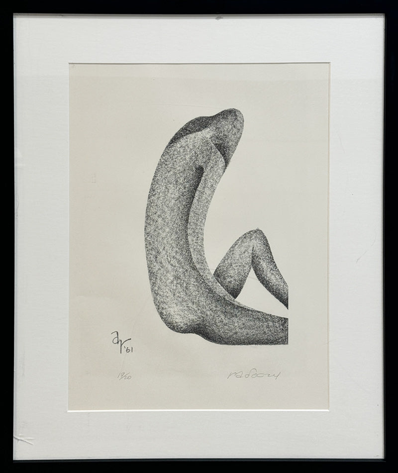 ALBERT RADOCZY - Flores in Form #1 and #2 (Sold in a Pair) - Stone Lithography - 19"x13" - 1961