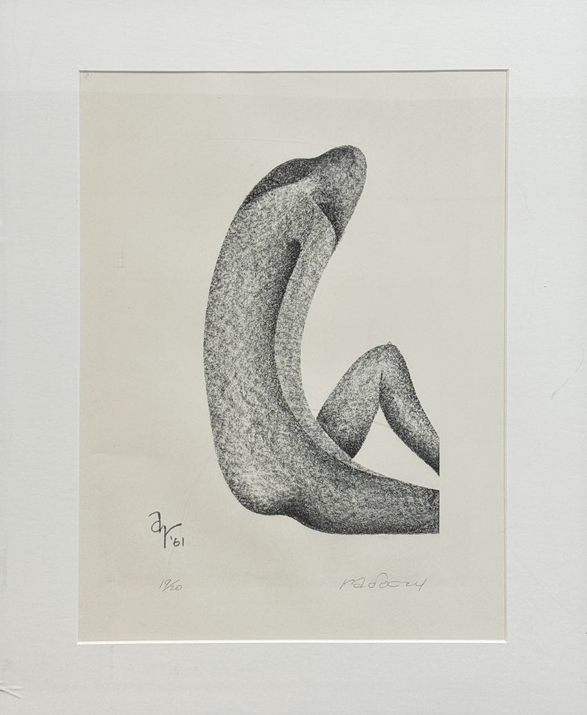 ALBERT RADOCZY - Flores in Form #1 and #2 (Sold in a Pair) - Stone Lithography - 19"x13" - 1961