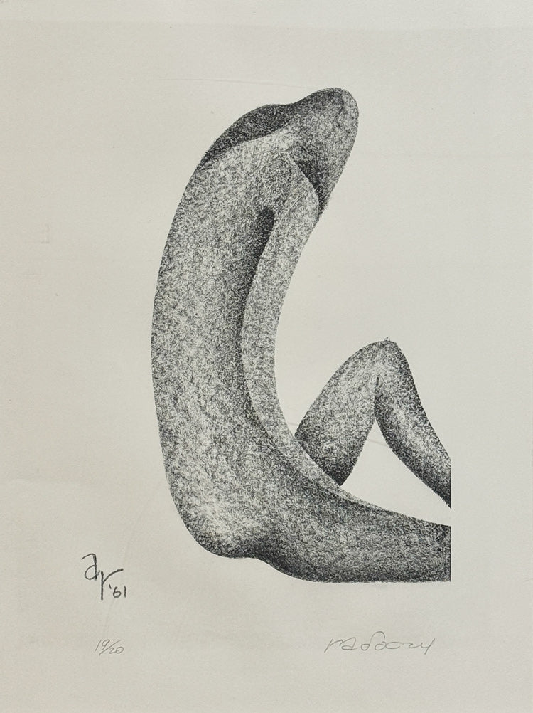 ALBERT RADOCZY - Flores in Form #1 and #2 (Sold in a Pair) - Stone Lithography - 19"x13" - 1961