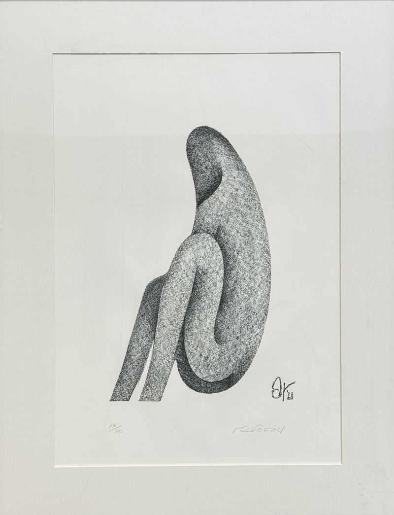 ALBERT RADOCZY - Flores in Form #1 and #2 (Sold in a Pair) - Stone Lithography - 19"x13" - 1961