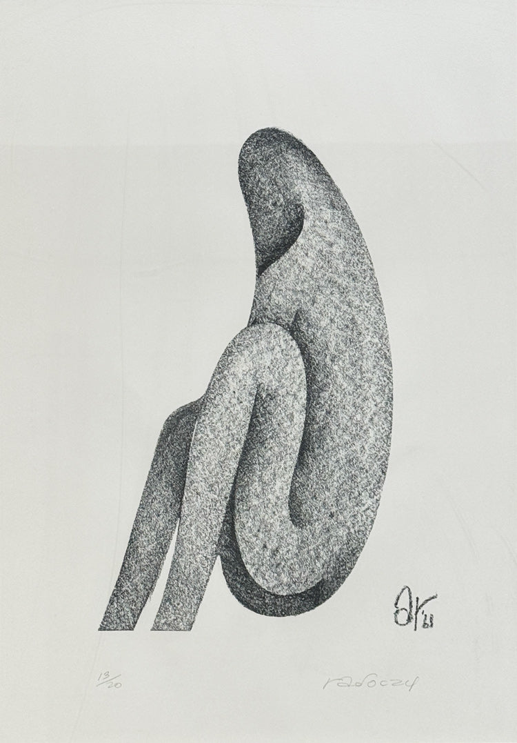 ALBERT RADOCZY - Flores in Form #1 and #2 (Sold in a Pair) - Stone Lithography - 19"x13" - 1961
