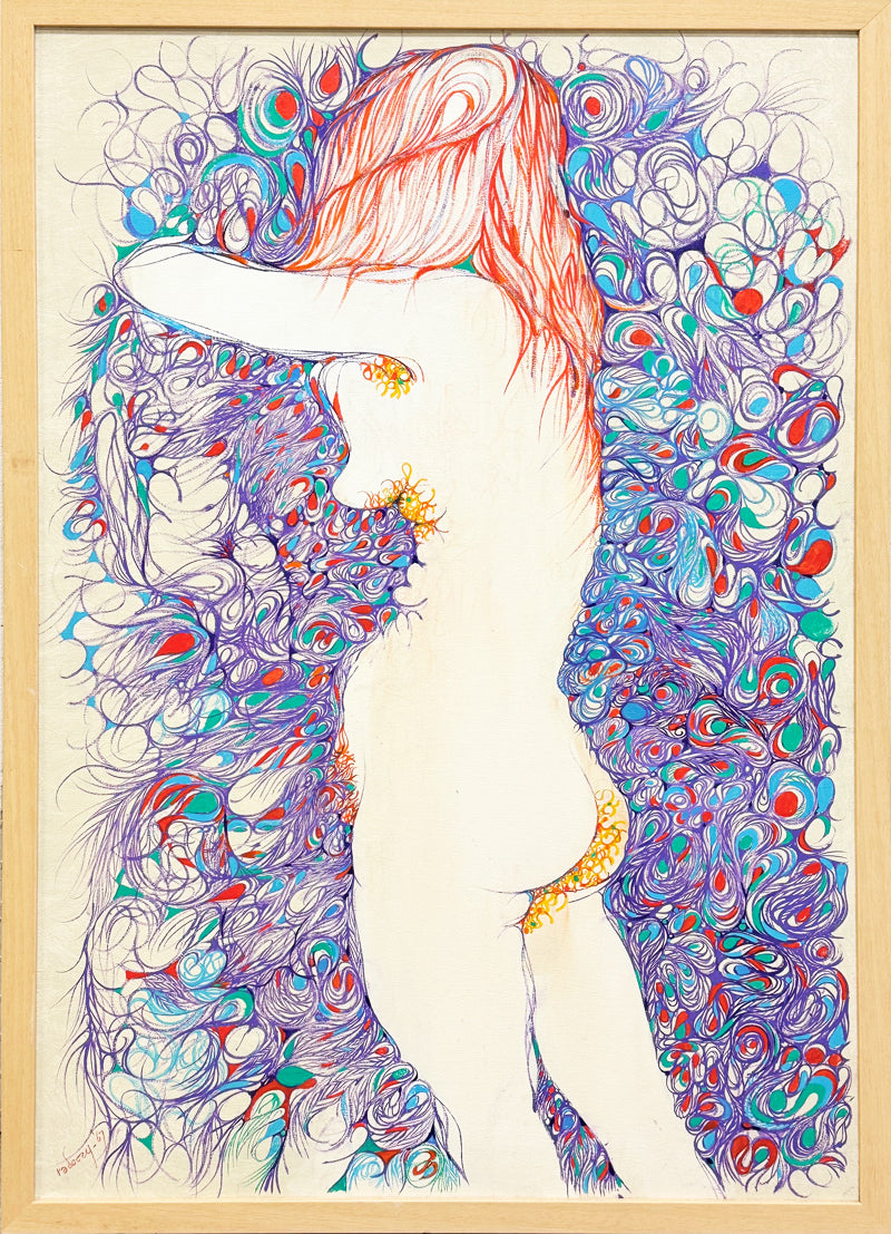 ALBERT RADOCZY - Portrait of Flores in Multitudes - Oil on Canvas - 40"x30" - 1967