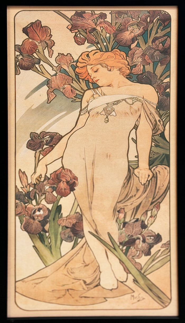 ALPHANSO MUCHA - Seasons, Original Poster, Set of 4 - Each: 27"x11.5"