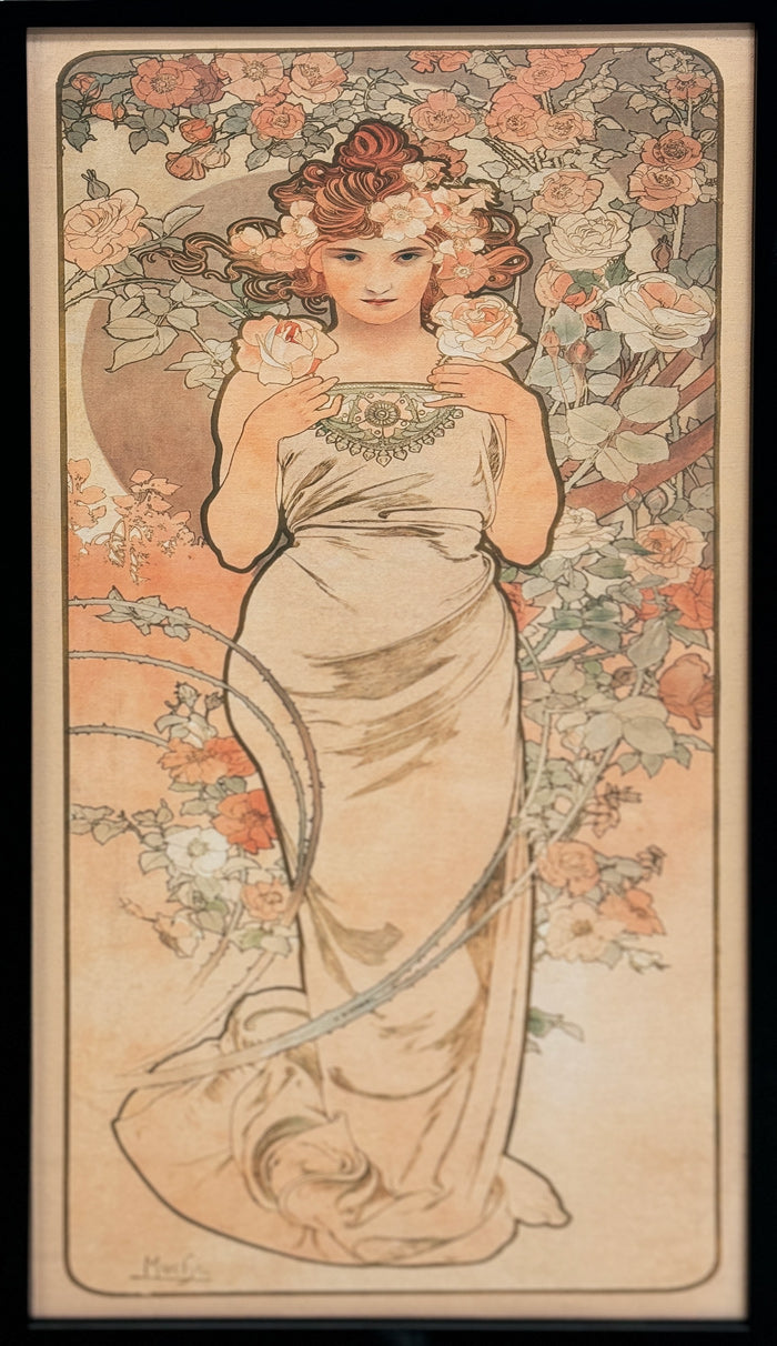ALPHANSO MUCHA - Seasons, Original Poster, Set of 4 - Each: 27"x11.5"