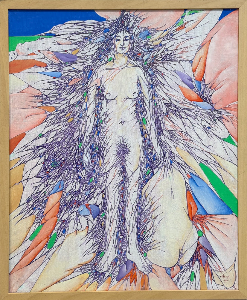ALBERT RADOCZY - Portrait of Flores in Celestial Movement - Oil on Canvas - 30"x24" - 1980