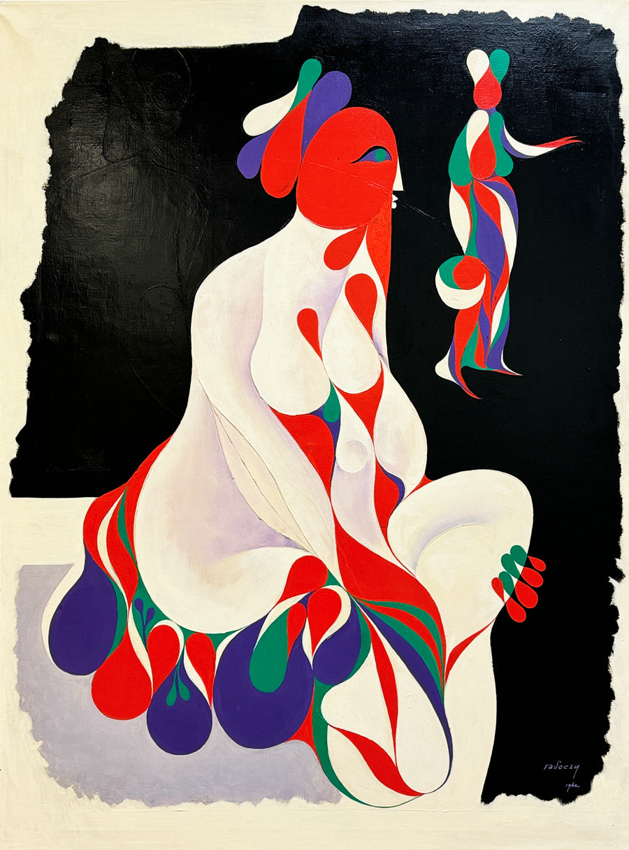 ALBERT RADOCZY - A Variation on "The Tepidarium" School of Fontainebleau - Oil on Canvas - 48"x36" - 1962