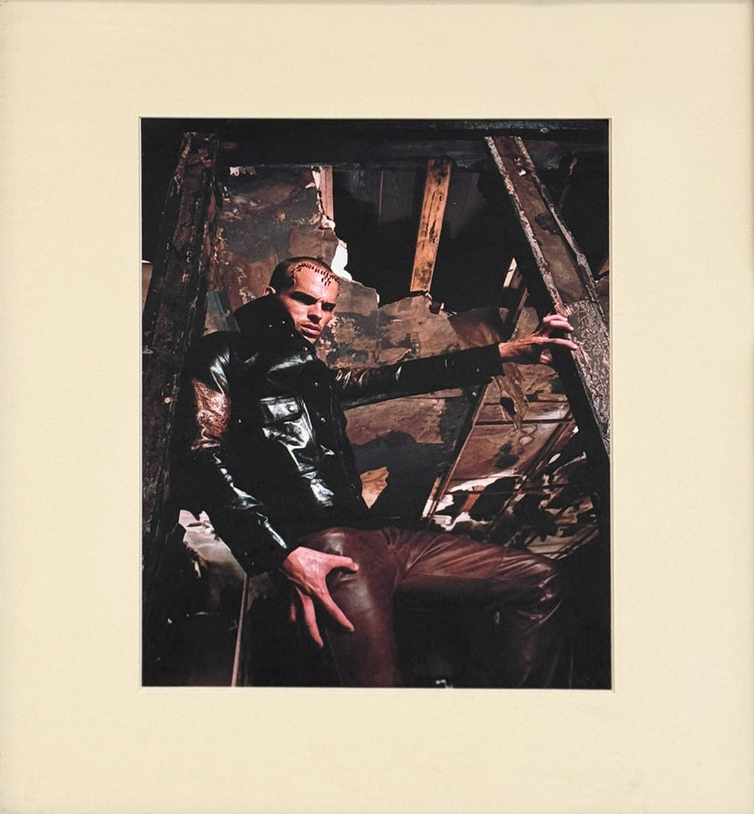 DAVID LACHAPELLE (JOHN BLAINE) - The Boy in Leather Outfit and Decorated Hat - Original Fashion Photography
