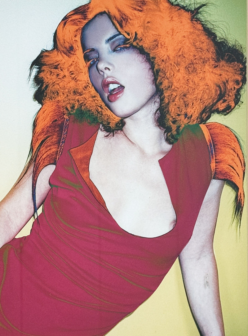 DAVID LACHAPELLE / JOHN BLAINE - Fashion Photography #4 - Sensual Orange Hair - 12"x10"