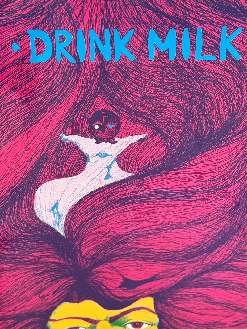 ERIC THONO - The “Drink Milk” Original Psychedelic Poster, ca. 1967-68