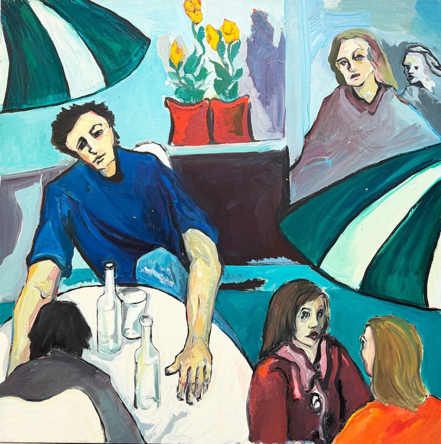 FAY SINGER - Paris Vacation - Oil on Canvas - 51" x 51"