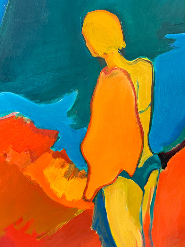 FAY SINGER - Radiant Sun in Malibu Beach - Oil on Canvas - 48" x 60"