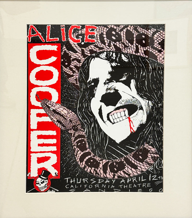FRANK KOZIK - Alice Cooper California Theatre, San Diego - 1st Print - 13"x17"