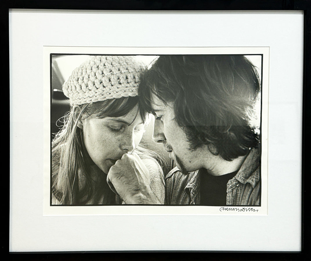 HENRY DILTZ - (No Title) - Joni and Graham Backseat Limousine - Portrait Photography - 18"x24" - 1970