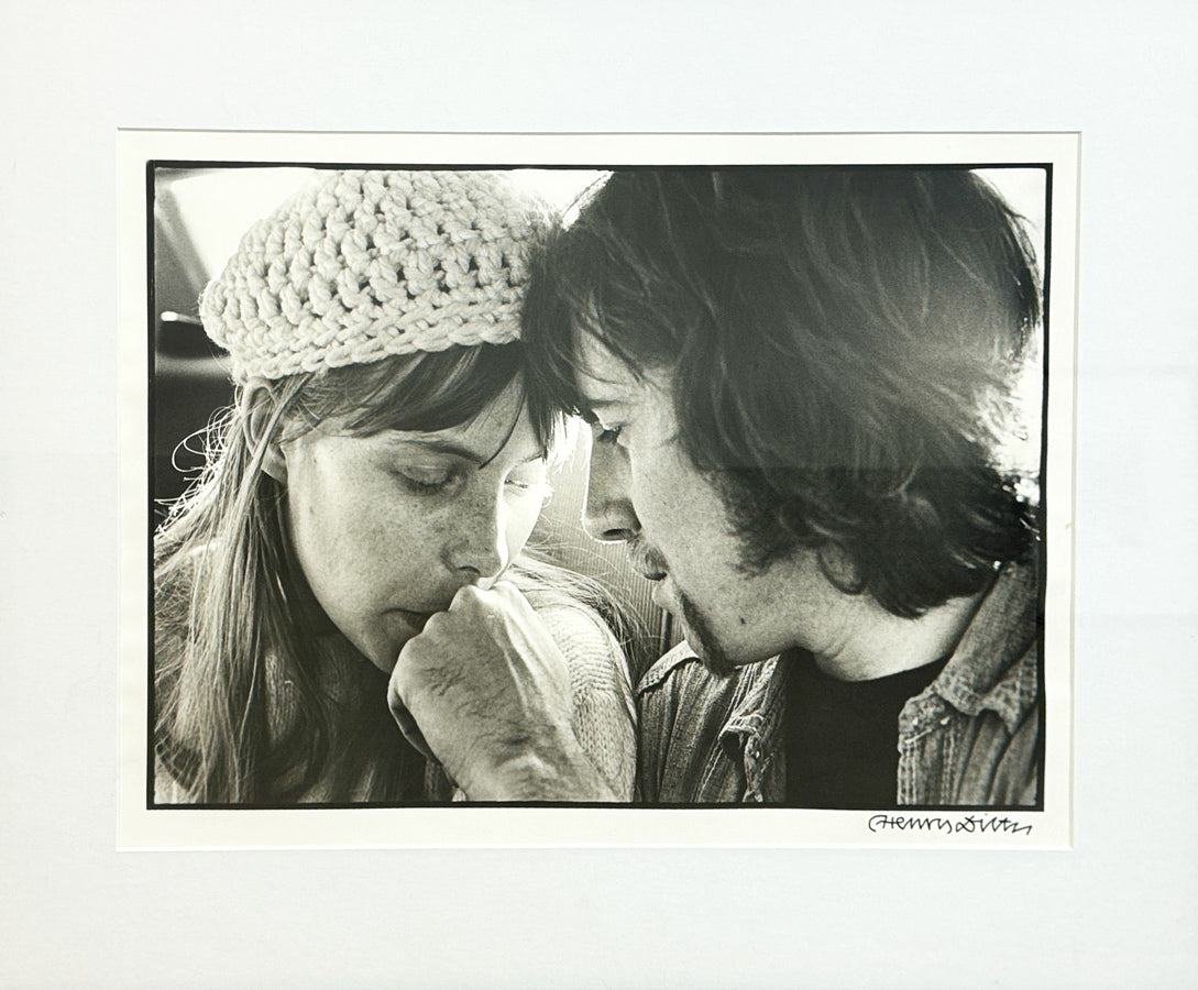 HENRY DILTZ - (No Title) - Joni and Graham Backseat Limousine - Portrait Photography - 18"x24" - 1970