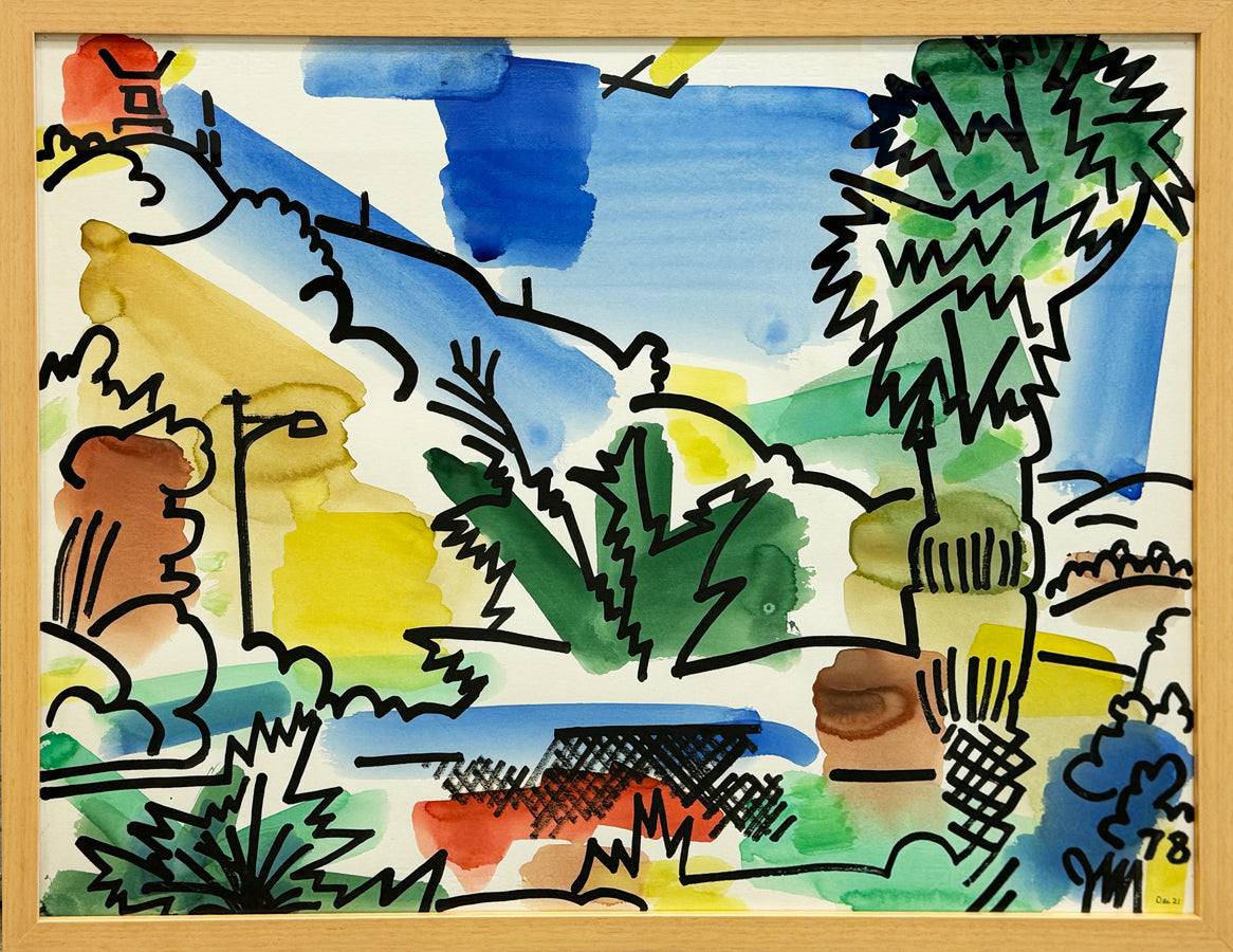 JAMES MCCRAY- Northern California Lyrical Abstraction - Watercolor - 22"x30" - 1978