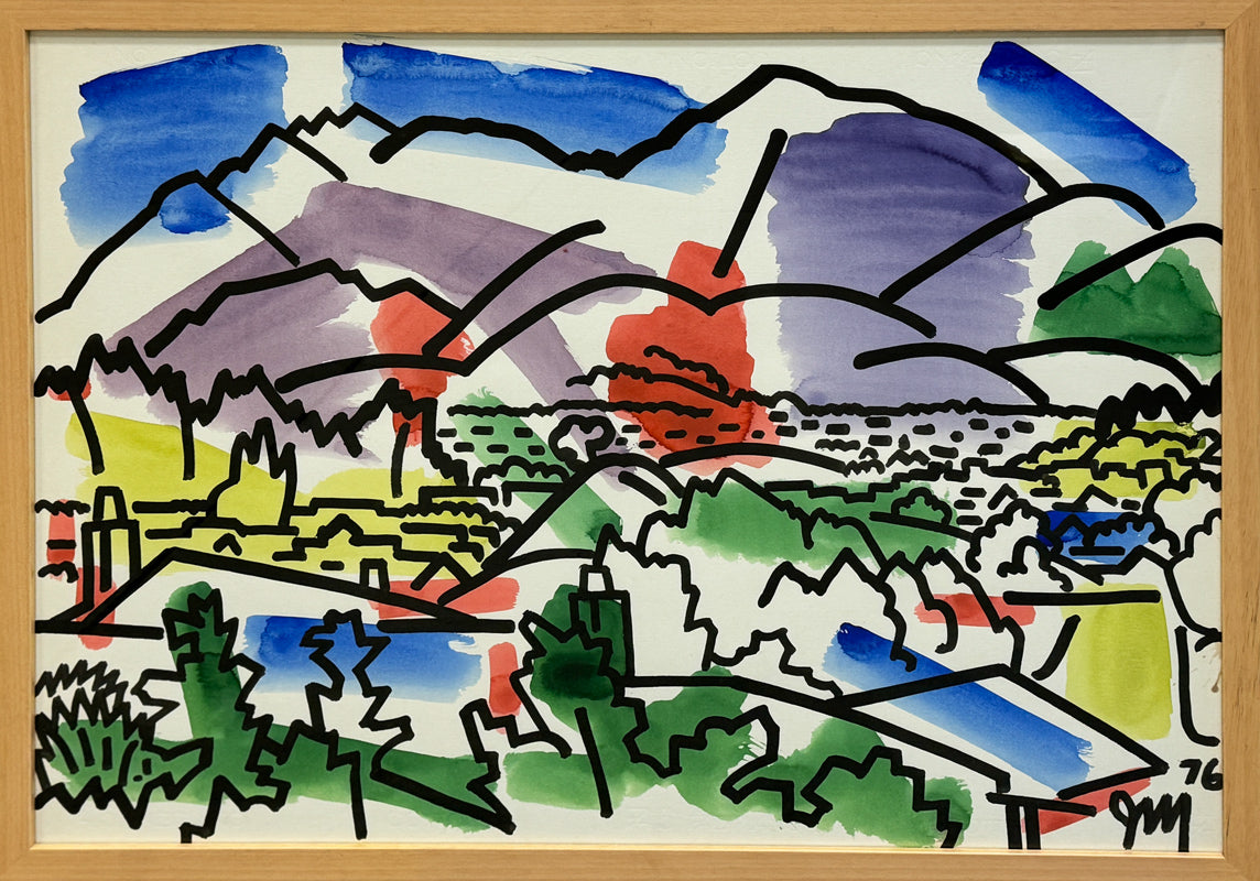 JAMES MCCRAY - Northern California Landscape #1 - Watercolor - 22"x30" - 1976