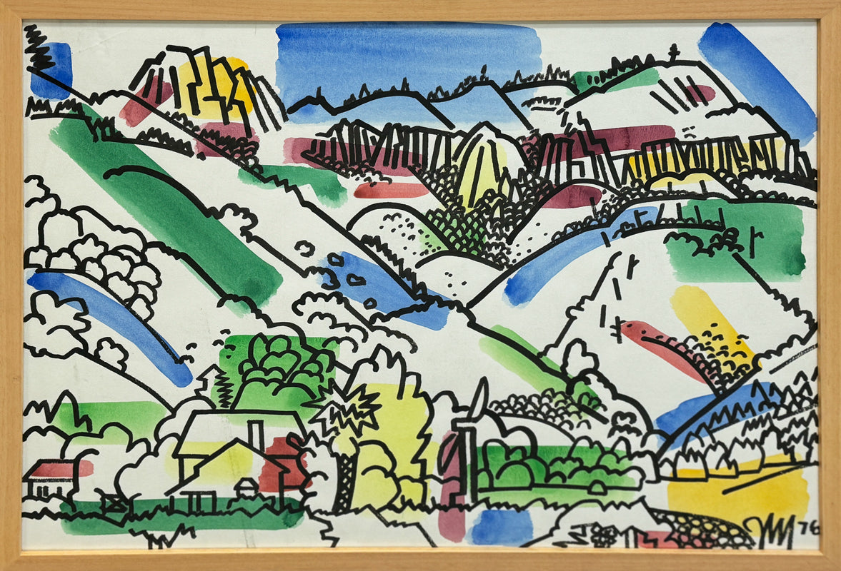 JAMES MCCRAY - Northern California Landscape - Watercolor - 22"x30" - 1979