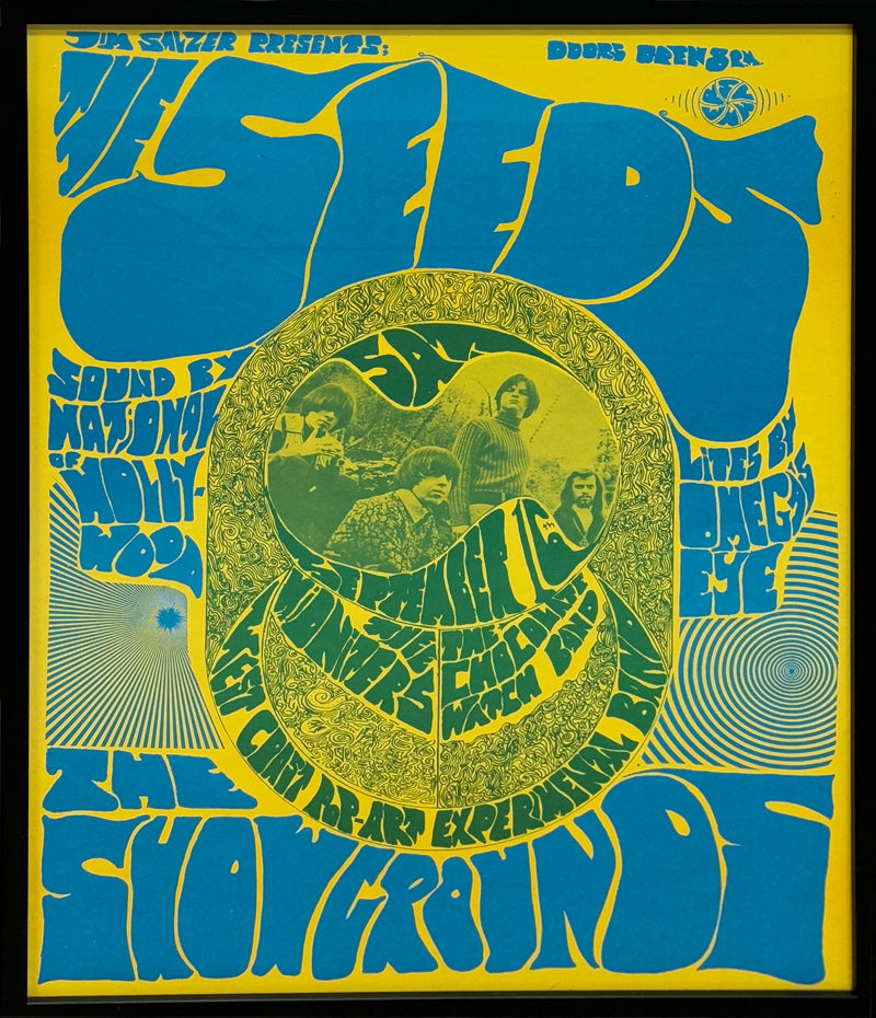 JIM SALSER - The Seeds in Santa Barbara Poster - 23"x17" - 1967