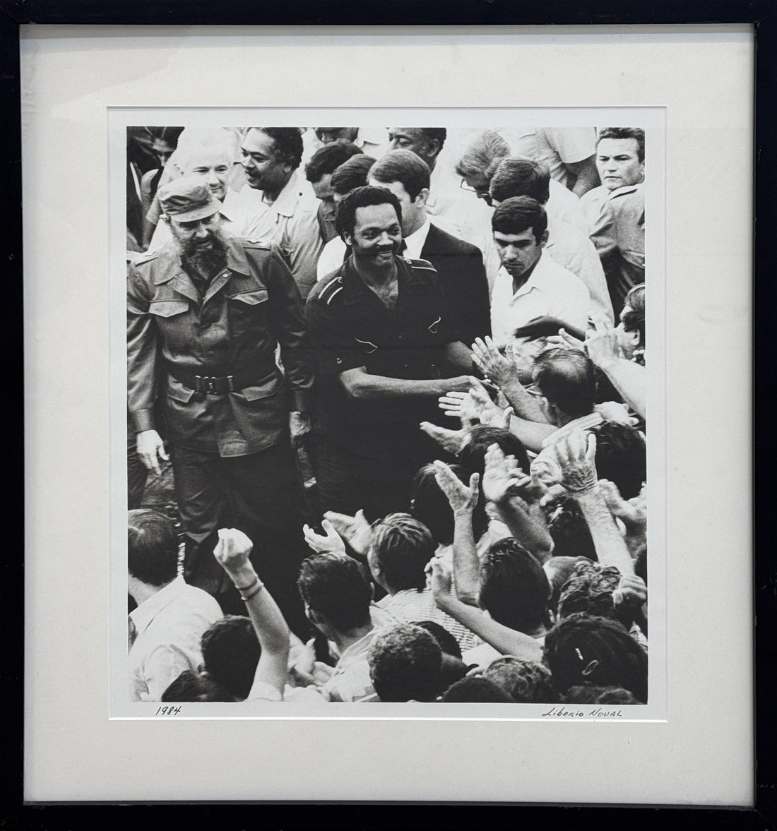 LIBORIO NOVAL - Jesse Jackson with Fidel Castro, Cuba, 1984