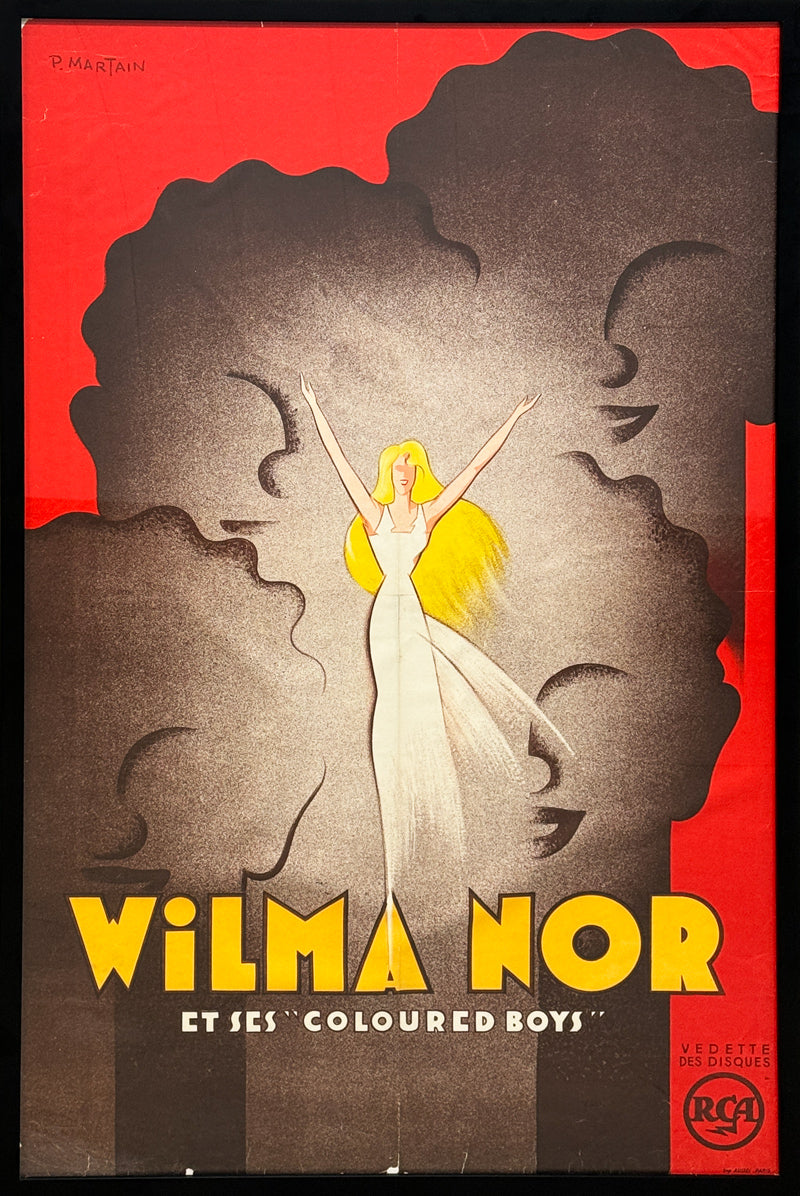 P.MARTAIN - Wilma Nor Vintage French Art Deco Poster - 31"x48"