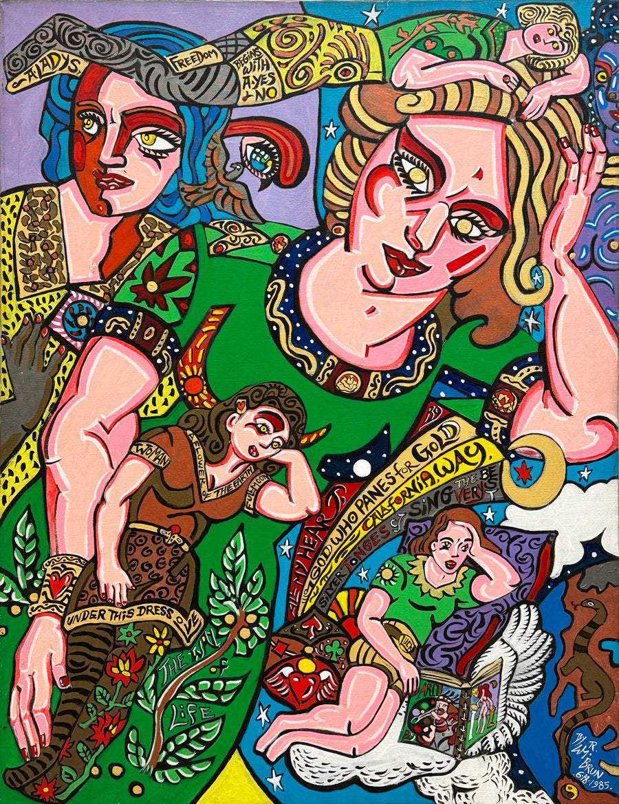 WILLIAM ROBERT BRUN - A lady's Freedom, Oil on Canvas, 40"x30"