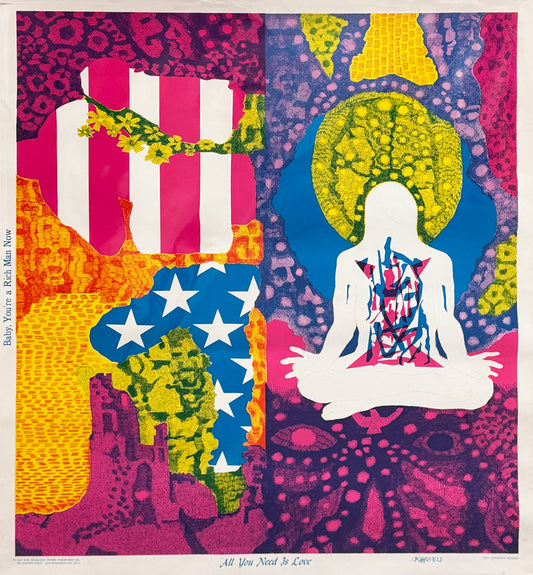 CHATFIELD - Baby, You are a Rich Man Now - Original 1960s Psychedelic Poster