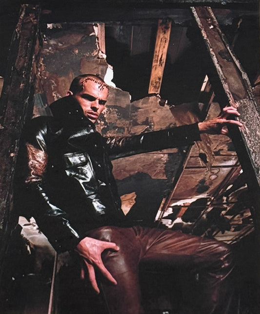 DAVID LACHAPELLE  (JOHN BLAINE) - The Boy in Leather Outfit and Decorated Hat - Original Fashion Photography