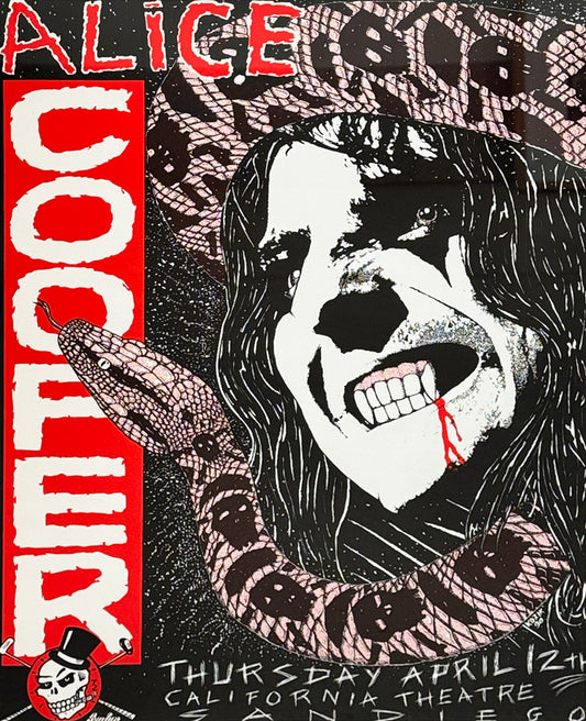 FRANK KOZIK - Alice Cooper California Theatre, San Diego - 1st Print - 13"x17"