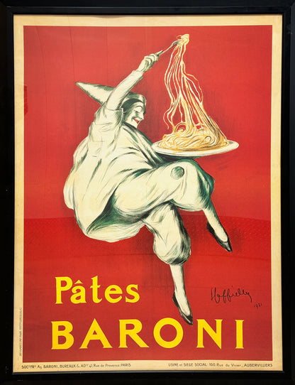 LEONETTO CAPPIELLO - PATES BARONI Vintage French Poster