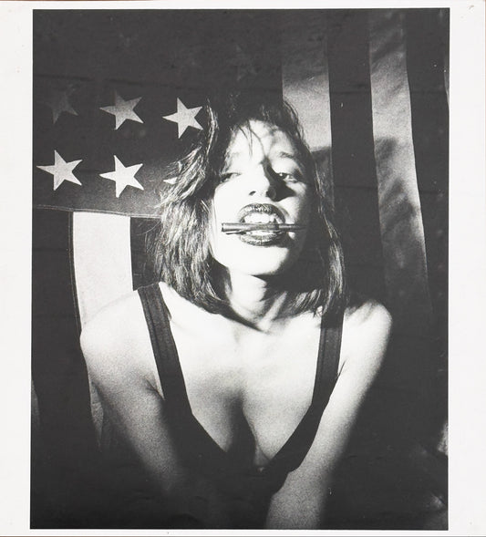 UNKNOWN PHOTOGRAPHER - Rebellious "Hippie Chick" - 1970's